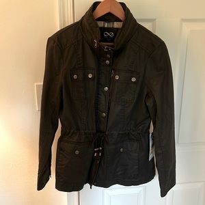 XL black utility jacket